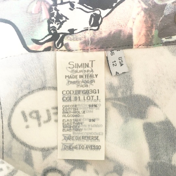 VHTF: new Vintage Moschino ©1995 ☻ Whimsical Animal Print Mini Skirt ☻︎ Help SOS - Picture 7 of 14